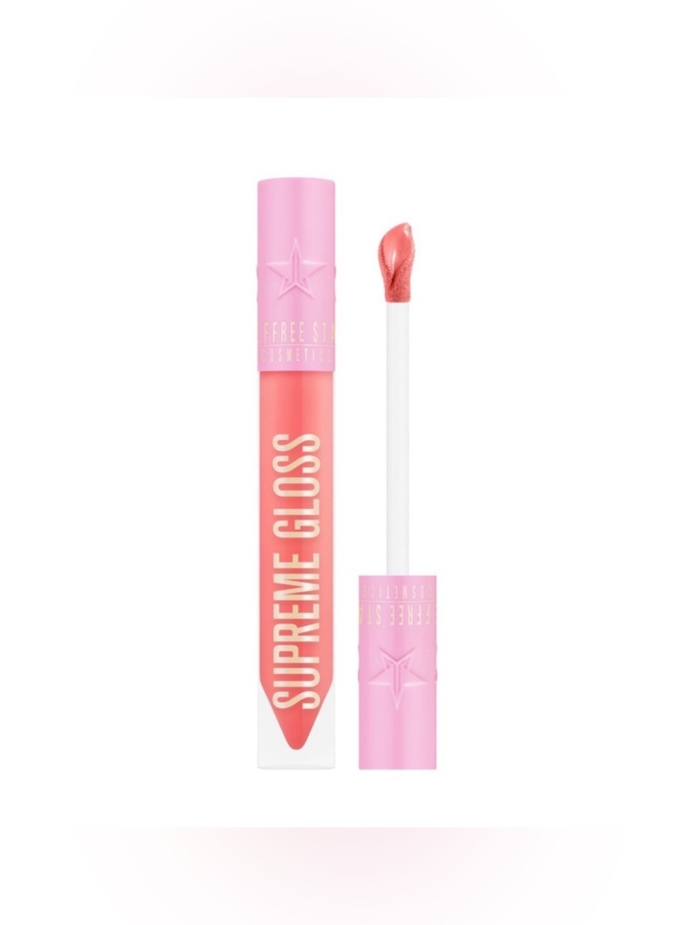 Jeffree Star Supreme Gloss “714” NIB Vibrant Coral Orange Lip Gloss Full Pigment